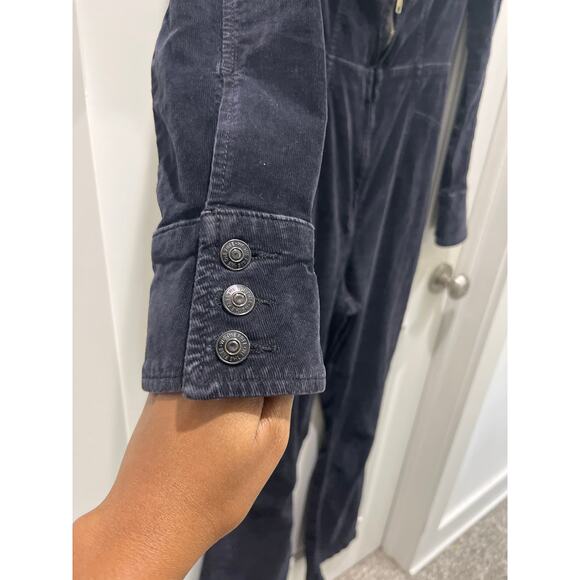 Free People Jovi Corduroy Long Sleeve 70’s Jumpsuit Sz S - Picture 5 of 14